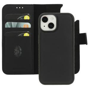 Mobiparts Leather 2 in 1 Wallet Case Apple iPhone 15/14 Black