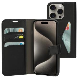 Mobiparts Classic Wallet Case Apple iPhone 15 Pro Black