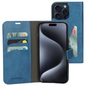 Mobiparts Classic Wallet Case Apple iPhone 15 Pro Max Steel Blue