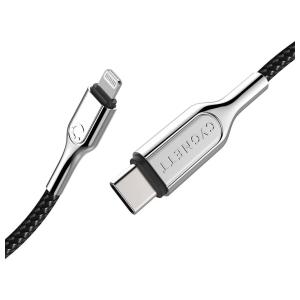 Cygnett Armoured Braided Lightning to USB-C Cable 1m Black