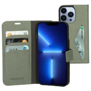 Mobiparts Classic Wallet Case Apple iPhone 13 Pro Stone Green