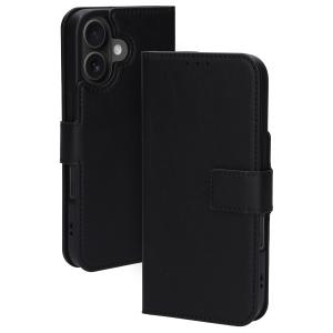Mobiparts Classic Wallet Case Apple iPhone 16 Black (MagSafe Compatible)