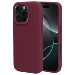 Mobiparts Silicone Cover Apple iPhone 16 Pro Plum Red