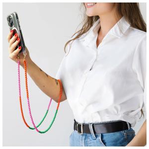 Casetastic Lanyard Beads - Orange/Pink/Green(125cm)