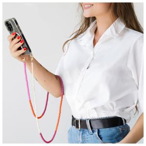 Casetastic Lanyard Beads and Pearls - Purple/Pink/Orange (125cm)