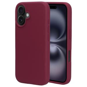 Mobiparts Silicone Cover Apple iPhone 16 Plum Red
