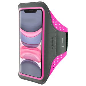 Mobiparts Comfort Fit Sport Armband Apple iPhone 11 Neon Pink