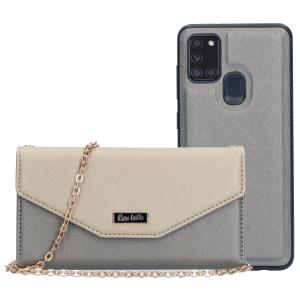 Casetastic Clutch Samsung Galaxy A21s (2020) Gold/Silver