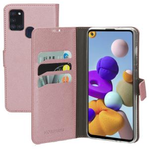 Mobiparts Saffiano Wallet Case Samsung Galaxy A21s (2020) Pink