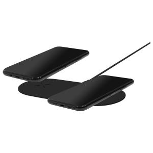 Mobiparts Dual Fast Wireless Charging Pad Black