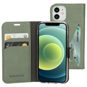 Mobiparts Classic Wallet Case Apple iPhone 12 Mini Stone Green