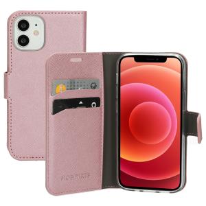 Mobiparts Saffiano Wallet Case Apple iPhone 12 Mini Pink