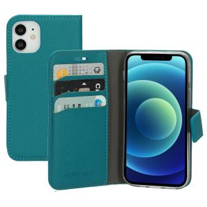 Mobiparts Saffiano Wallet Case Apple iPhone 12 Mini Turquoise