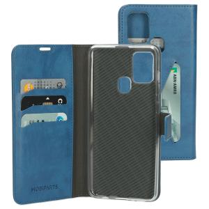 Mobiparts Classic Wallet Case Samsung Galaxy A21s (2020) Steel Blue