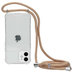 Mobiparts Lanyard Case Apple iPhone 12 Mini Nude Cord