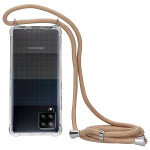 Mobiparts Lanyard Case Samsung Galaxy A42 (2020) Nude Cord