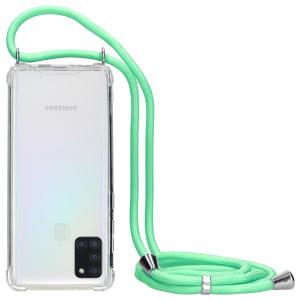 Mobiparts Lanyard Case Samsung Galaxy A21s (2020) Green Cord