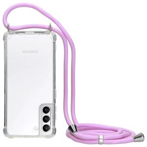 Mobiparts Lanyard Case Samsung Galaxy S21 Violet Cord