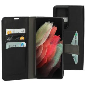 Mobiparts Classic Wallet Case Samsung Galaxy S21 Ultra Black