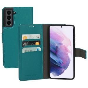 Mobiparts Saffiano Wallet Case Samsung Galaxy S21 Turquoise