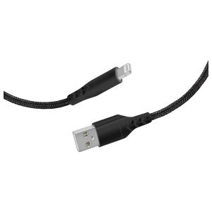 Mobiparts Apple Lightning to USB Braided Cable 2A 1m Black