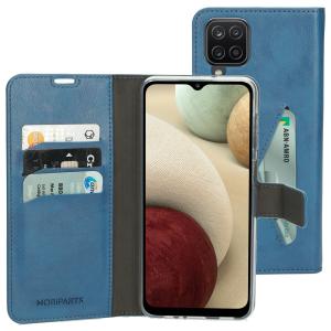 Mobiparts Classic Wallet Case Samsung Galaxy A12 (2021) Steel Blue