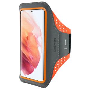 Mobiparts Comfort Fit Sport Armband Samsung Galaxy S21 Neon Orange