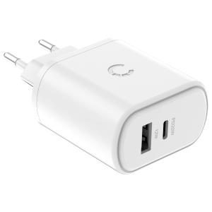 Cygnett 32W USB-C PD Dual Port Wall Charger EU White