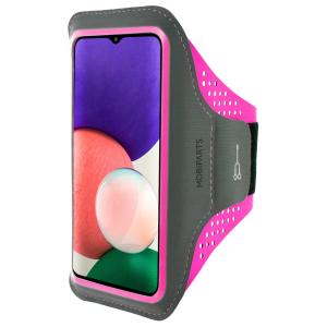 Mobiparts Comfort Fit Sport Armband Samsung Galaxy A22 5G (2021) Neon Pink