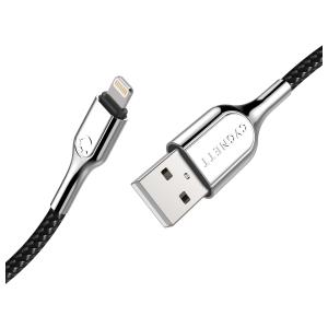 Cygnett Armoured Braided Lightning to USB-A Cable 10cm Black