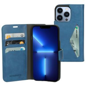 Mobiparts Classic Wallet Case Apple iPhone 13 Pro Steel Blue