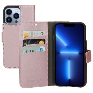 Mobiparts Saffiano Wallet Case Apple iPhone 13 Pro Pink