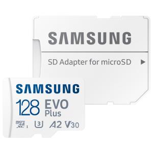 Samsung MicroSD EVO Plus (2021) 128GB + Adapter (130MB/s Class 10)