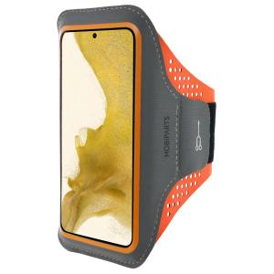 Mobiparts Comfort Fit Sport Armband Samsung Galaxy S22 Neon Orange