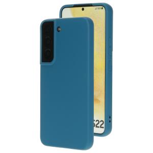 Mobiparts Silicone Cover Samsung Galaxy S22 Blueberry Blue