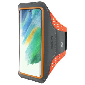 Mobiparts Comfort Fit Sport Armband Samsung Galaxy S21 FE (2022) Neon Orange