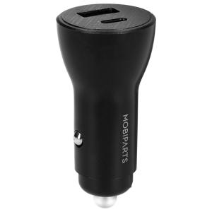 Mobiparts Car Charger 2-port 30W PD Fast Charging Black