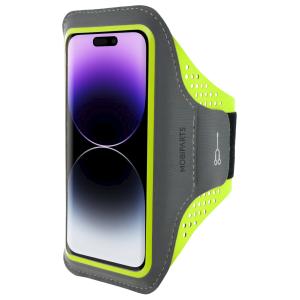 Mobiparts Comfort Fit Sport Armband Apple iPhone 14 Pro Neon Green