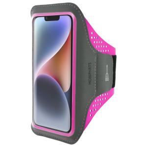 Mobiparts Comfort Fit Sport Armband Apple iPhone 14 Neon Pink