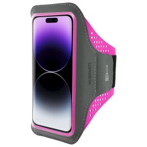 Mobiparts Comfort Fit Sport Armband Apple iPhone 14 Pro Neon Pink