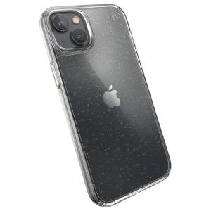 Speck Presidio Perfect Clear Glitter Apple iPhone 14 Plus/15 Plus Clear / Gold Glitter - with Microban