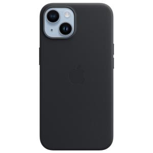 Apple iPhone 14 Leather Case with MagSafe Midnight (Black)