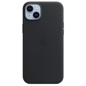 Apple iPhone 14 Plus Leather Case with MagSafe Midnight (Black)