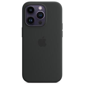 Apple iPhone 14 Pro Silicone Case with MagSafe Midnight (Black)