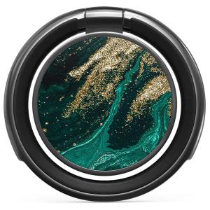 Burga Phone Ring Holder Gunmetal - Emerald Pool