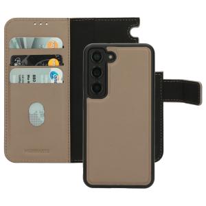 Mobiparts Leather 2 in 1 Wallet Case Samsung Galaxy S23 Taupe