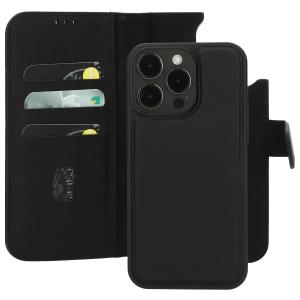 Mobiparts Leather 2 in 1 Wallet Case Apple iPhone 15 Pro Max Black