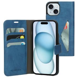 Mobiparts Classic Wallet Case Apple iPhone 15 Steel Blue