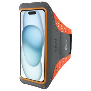 Mobiparts Comfort Fit Sport Armband Apple iPhone 15 Neon Orange