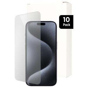 Mobiparts Regular Tempered Glass Apple iPhone 15 Pro Max- 10 Pack